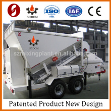 China low cost compact belt type hauling 35m3/h mobile concrete admixture mixing plant 2016 new design